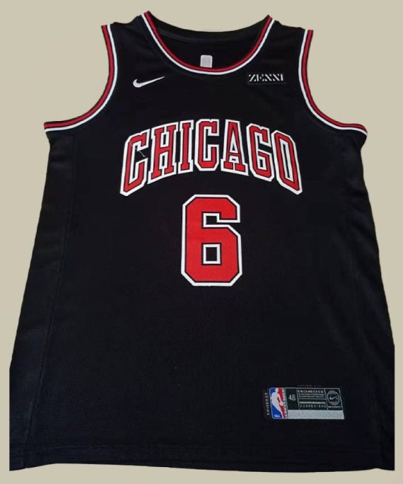 Camiseta Alex Caruso #6 Chicago Bulls Negro