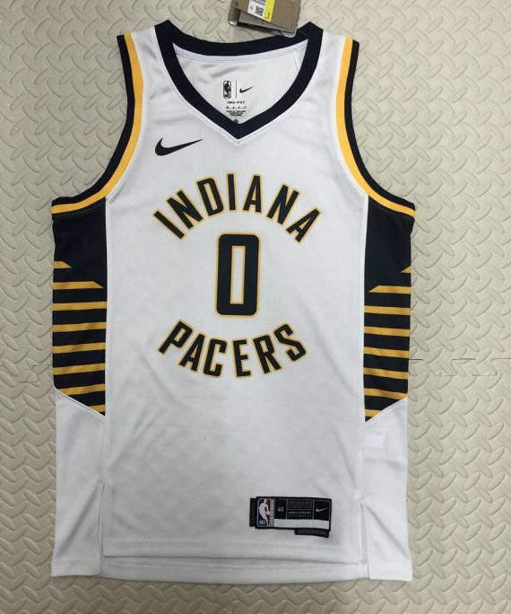 Camiseta Alex Poythress #0 Indiana Pacers 2023 Blanco