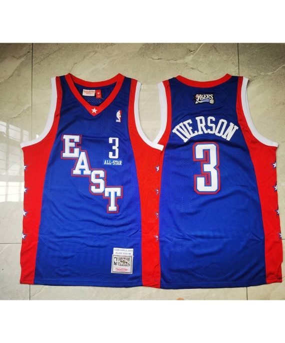 Camiseta Allen Iverson #3 All Star 2004 Azul
