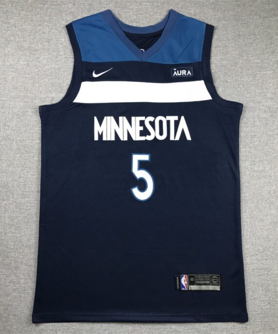 Camiseta Anthony Edwards #5 Minnesota Timberwolves Azul