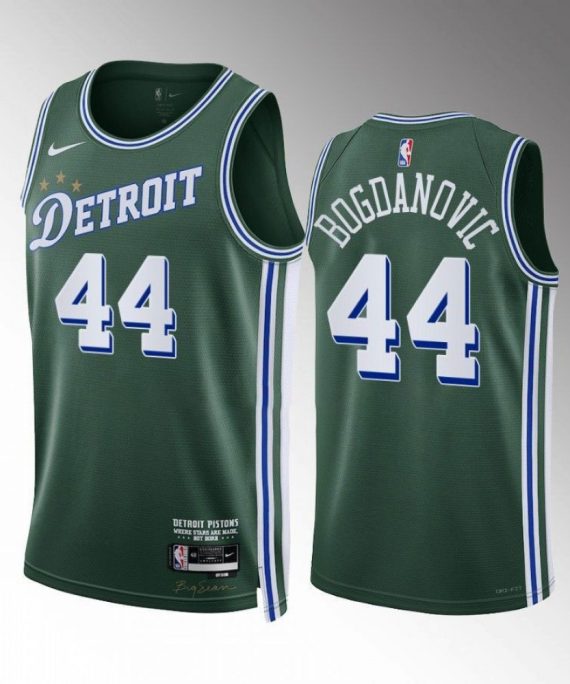 Camiseta Bojan Bogdanovic #44 Detroit Pistons 2022-23 City Edition Verde