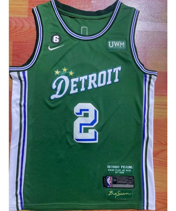 Camiseta Cade Cunningham #2 Detroit Pistons 2023 Verde
