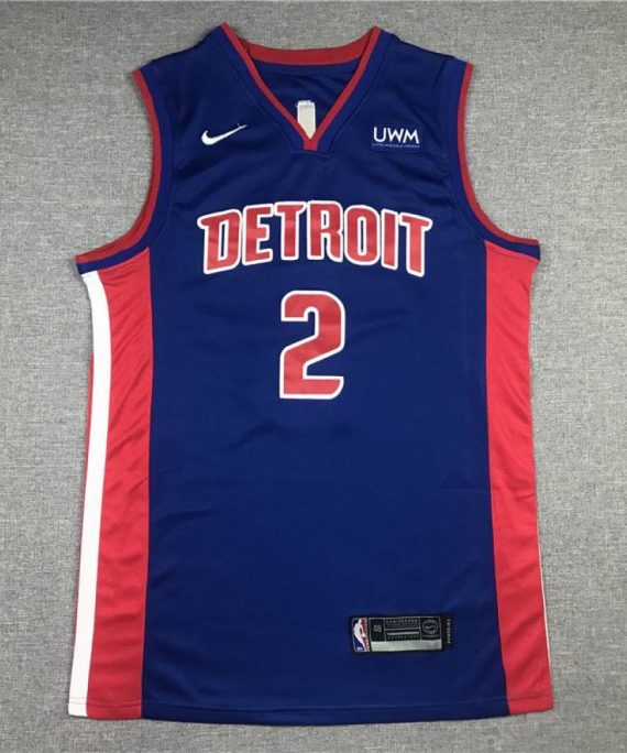 Camiseta Cade Cunningham #2 Detroit Pistons Azul