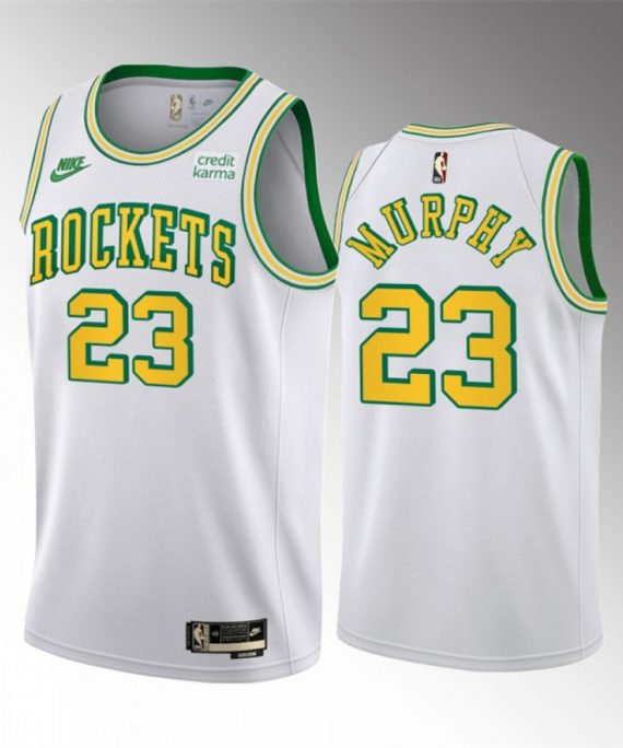 Camiseta Calvin Murphy #23 Houston Rockets 2023 Blanco Classic Edition