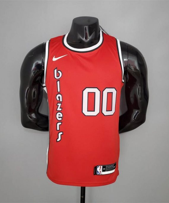 Camiseta Carmelo Anthony #00 Portland Trailblazers Clásico Edition Rojo