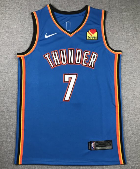 Camiseta Chet Holmgren #7 Oklahoma City Thunder 2024 Azul