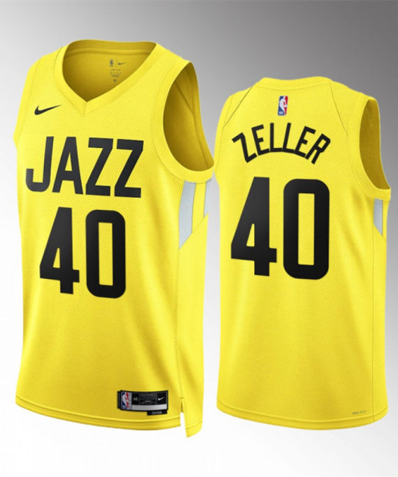 Camiseta Cody Zeller #40 Utah Jazz 2023 Amarillo