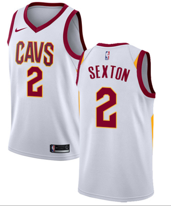 Camiseta Collin Sexton #2 Cleveland Cavaliers Blanco Association Edition
