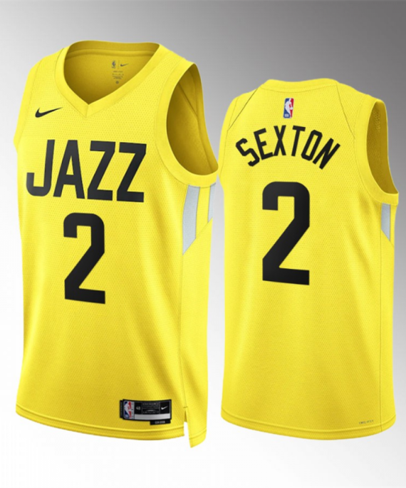 Camiseta Collin Sexton #2 Utah Jazz 2023 Amarillo