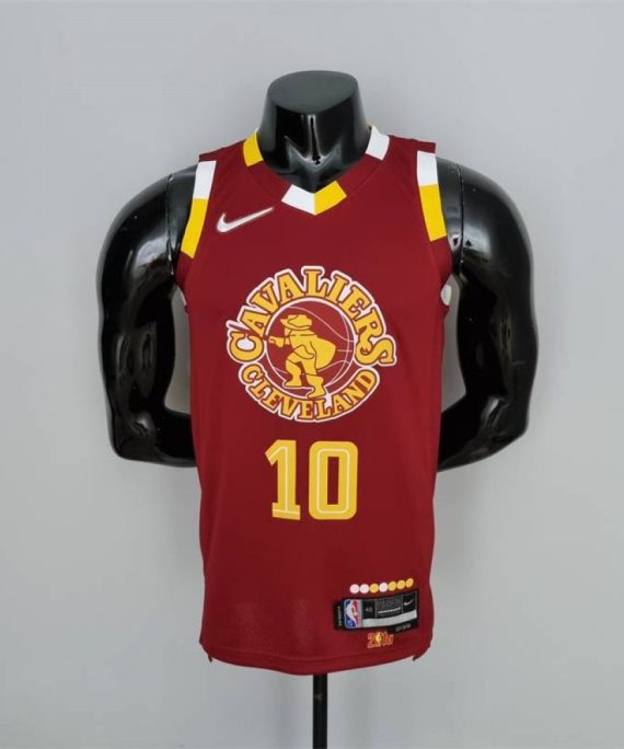Camiseta Darius Garland #10 Cleveland Cavaliers City Edition 2022 Roja