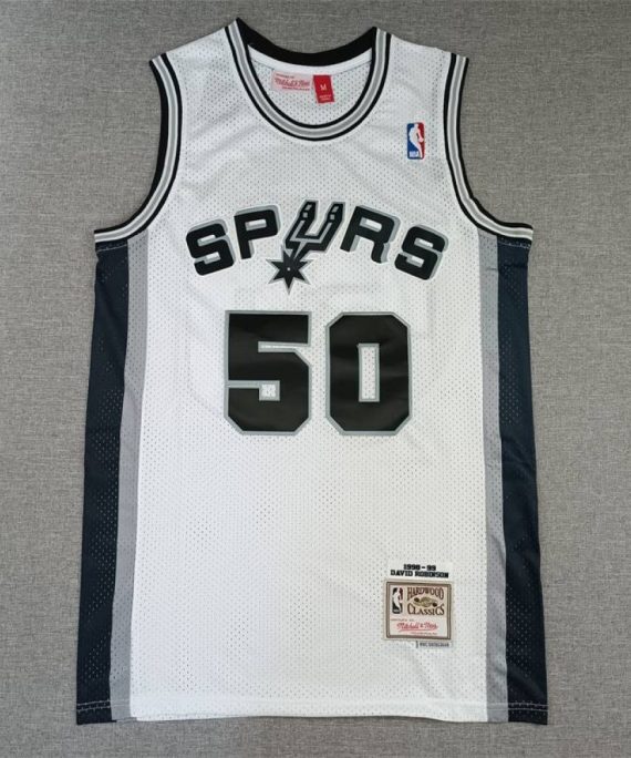 Camiseta David Robinson #50 San Antonio Spurs Blanco