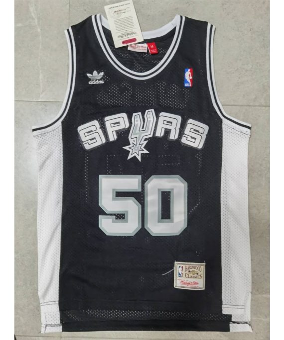 Camiseta David Robinson #50 San Antonio Spurs Clásico Edición Negro