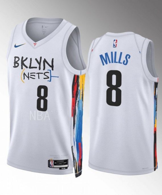 Camiseta Patty Mills #8 Brooklyn Nets 2022-23 City Edition Blanco