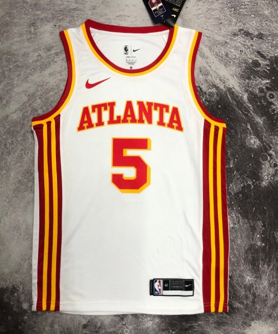 Camiseta Dejounte Murray #5 Atlanta Hawks Blanco