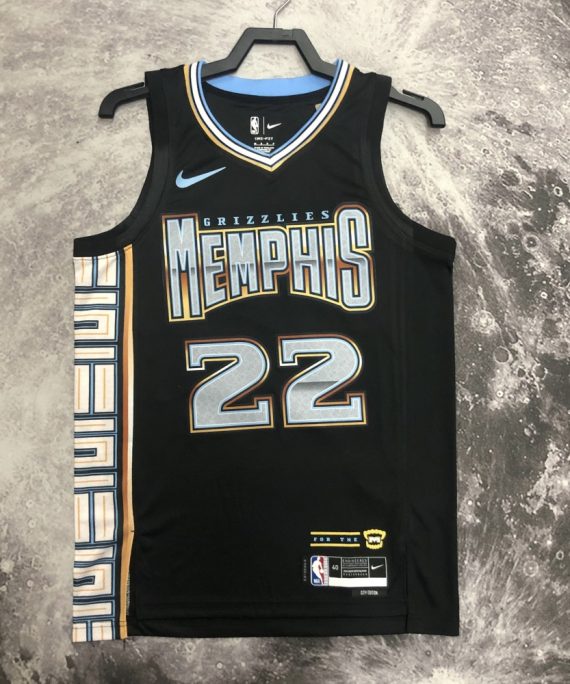 Camiseta Desmond Bane #22 Memphis Grizzlies 2023 City Edition Negro