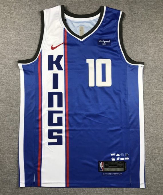 Camiseta Domantas Sabonis #10 Sacramento Kings 2024 City Edition Azul