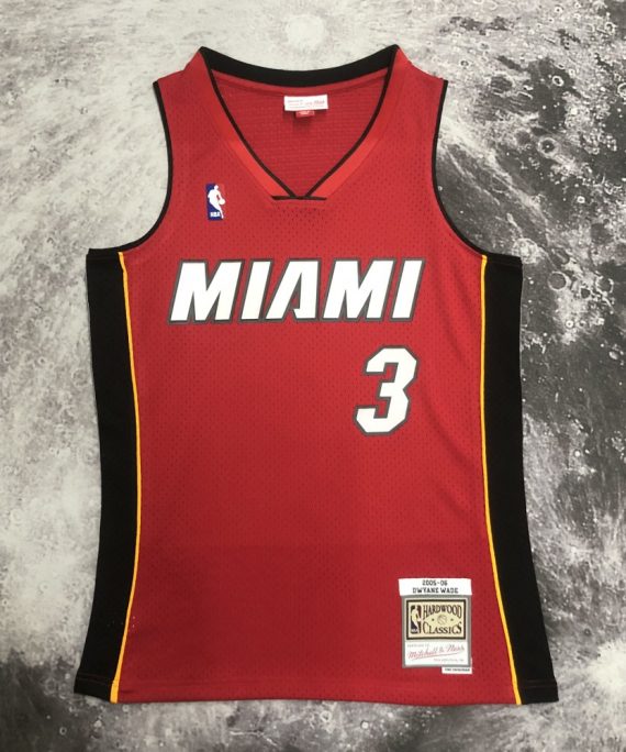 Camiseta Dwyane Wade #3 Miami Heat 2005/06 Rojo