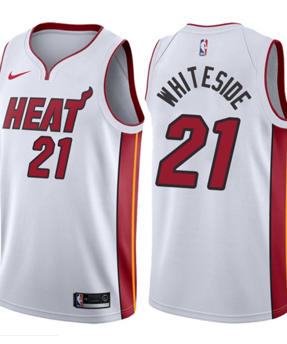Camiseta Hassan Whiteside #21 Miami Heat Blanco Association Edition