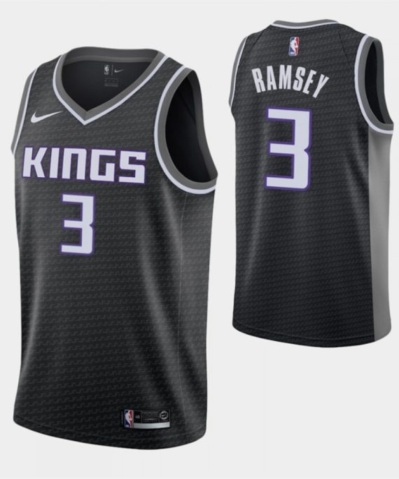 Camiseta Jahmi'us Ramsey #3 Sacramento Kings Negro