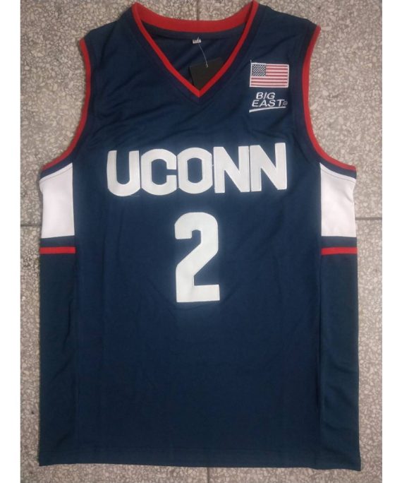Camiseta James Bouknight #2 University of Connecticut Azul Oscuro