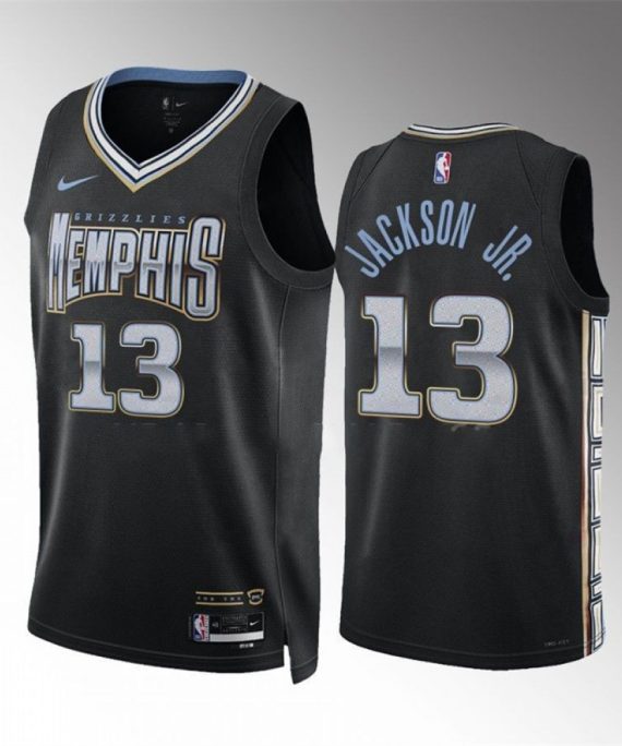 Camiseta Jaren Jackson Jr. #13 Memphis Grizzlies 2023 Negro City Edition