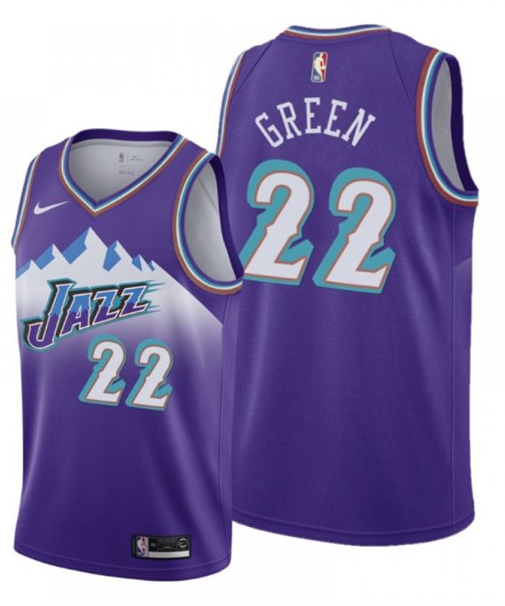 Camiseta Jeff Green #22 Utah Jazz Púrpura Snow Mountain Edition