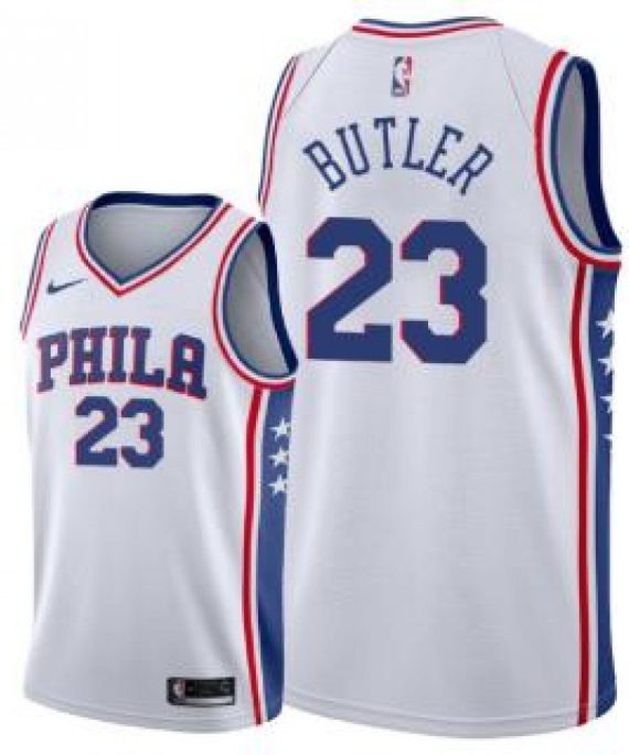 Camiseta Jimmy Butler #23 Philadelphia 76ers 17/18 Blanco Association Edition