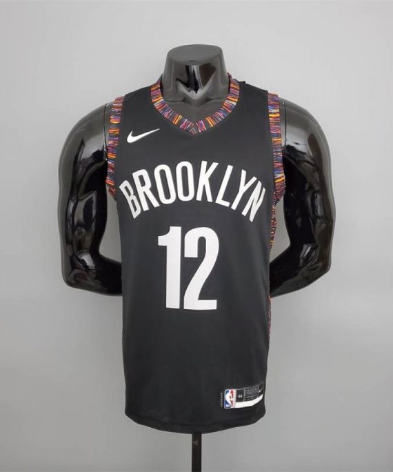 Camiseta Joe Harris #12 Brooklyn Nets City Edition Negro