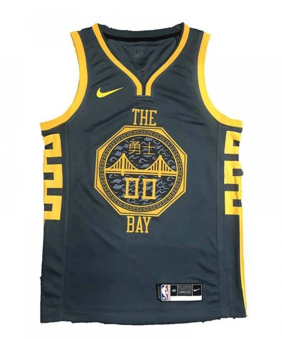 Camiseta Jonathan Kuminga #00 Golden State Warriors 2018 Negro