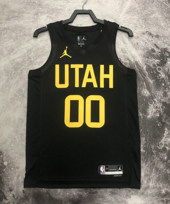 Camiseta Jordan Clarkson #00 Utah Jazz 2023 Negro Jordan Limited Edition