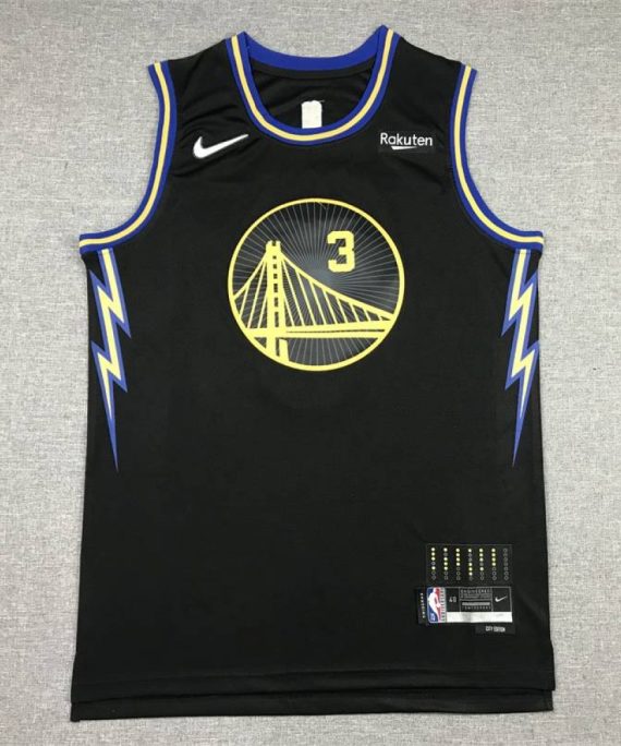 Camiseta Jordan Poole #3 Golden State Warriors 2022 City Edition Negro