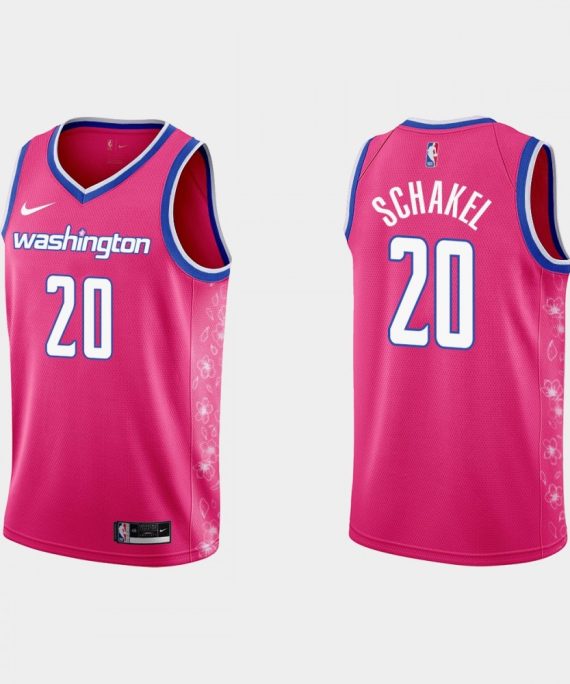 Camiseta Jordan Schakel #20 Washington Wizards 22/23 Rosa City Edition