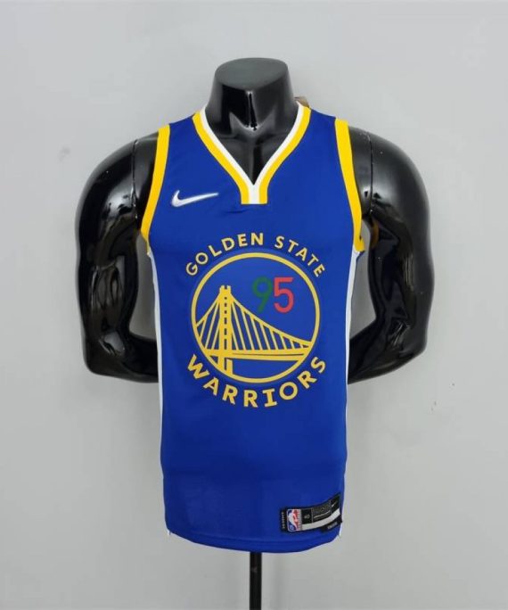 Camiseta Juan Toscano-Anderson #95 Golden State Warriors Edición 75 Aniversario Mexico Exclusivo Azul