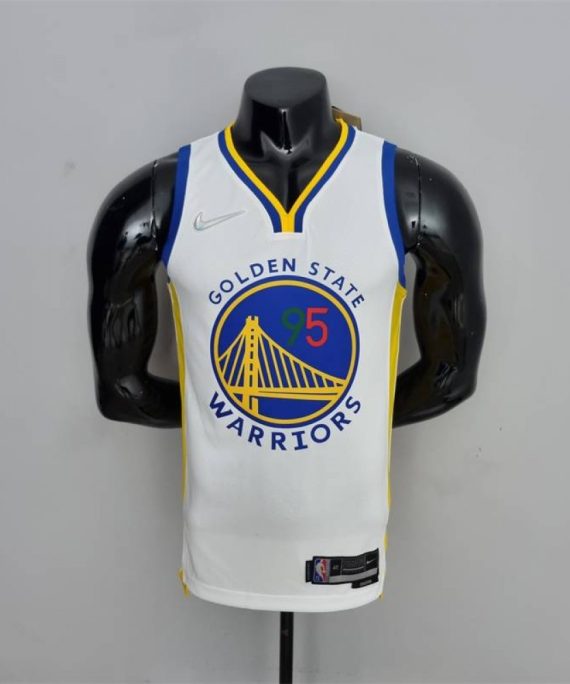 Camiseta Juan Toscano-Anderson #95 Golden State Warriors Edición 75 Aniversario Mexico Exclusivo Blanco