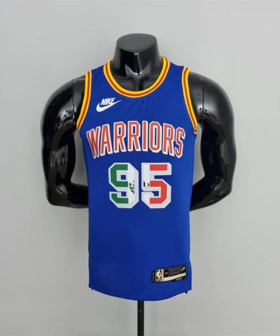 Camiseta Juan Toscano-Anderson #95 Golden State Warriors Mexico Exclusivo Azul