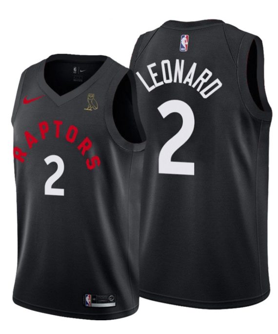 Camiseta Kawhi Leonard #2 Toronto Raptors 19/20 Negro
