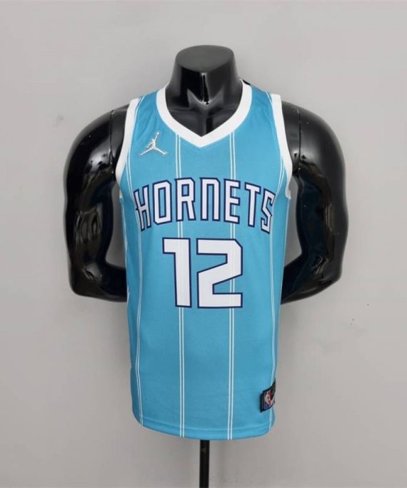 Camiseta Kelly Oubre Jr. #12 Charlotte Hornets Edición 75 Aniversario Azul
