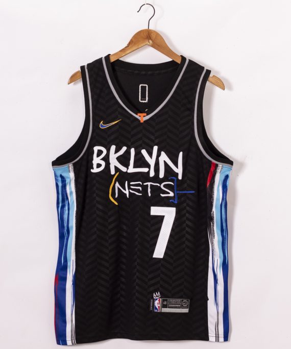 Camiseta Kevin Durant #7 Brooklyn Nets 2020/21 Negro City Edition