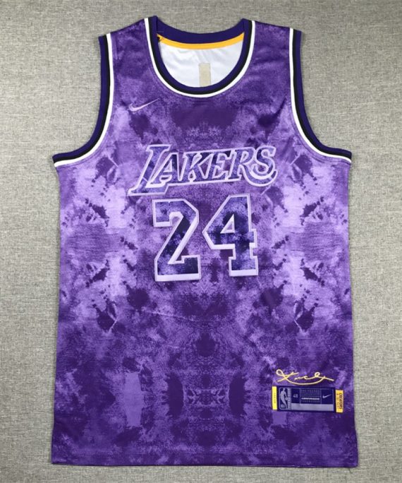 Camiseta Kobe Bryant #24 Los Angeles Lakers Edición Seleccionada Púrpura