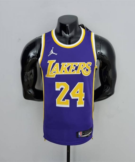 Camiseta Kobe Bryant #24 Los Angeles Lakers Jordan Edición 75 Aniversario Púrpura