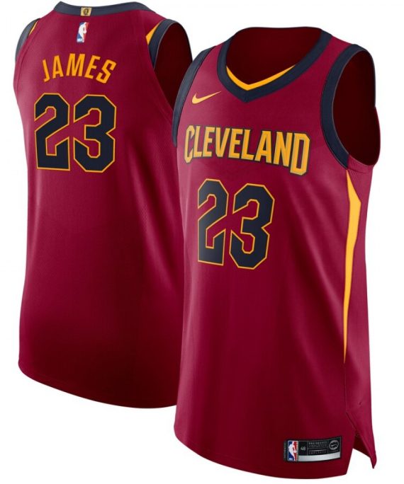 Camiseta LeBron James #23 Cleveland Cavaliers 17/18 Rojo