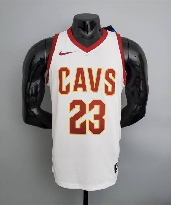 Camiseta LeBron James #23 Cleveland Cavaliers Blanco