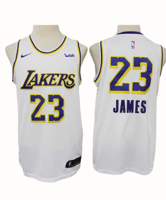 Camiseta LeBron James #23 Los Angeles Lakers 2020 Blanco