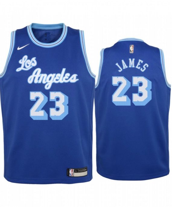 Camiseta LeBron James #23 Los Angeles Lakers 2021-Azul