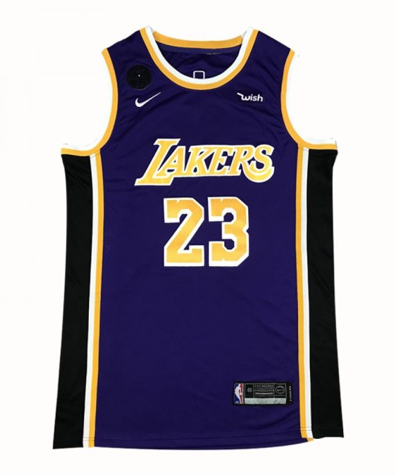 Camiseta LeBron James #23 Los Angeles Lakers 2021 Purpura