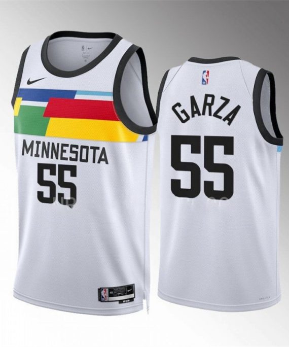 Camiseta Luka Garza #55 Minnesota Timberwolves 2023 Blanco City Edition