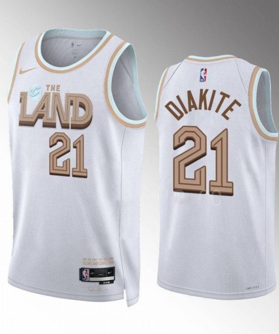 Camiseta Mamadi Diakite #21 Cleveland Cavaliers 2022-23 City Edition Blanco