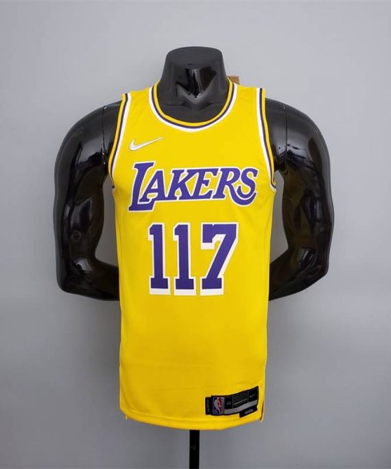 Camiseta Master Chief #117 Los Angeles Lakers Edición 75 Aniversario X-BOX Amarillo