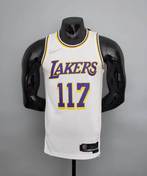 Camiseta Master Chief #117 Los Angeles Lakers Edición 75 Aniversario X-BOX Blanco