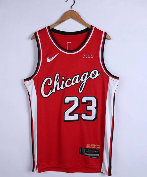 Camiseta Michael Jordan #23 Chicago Bulls 2022 City Edition Rojo